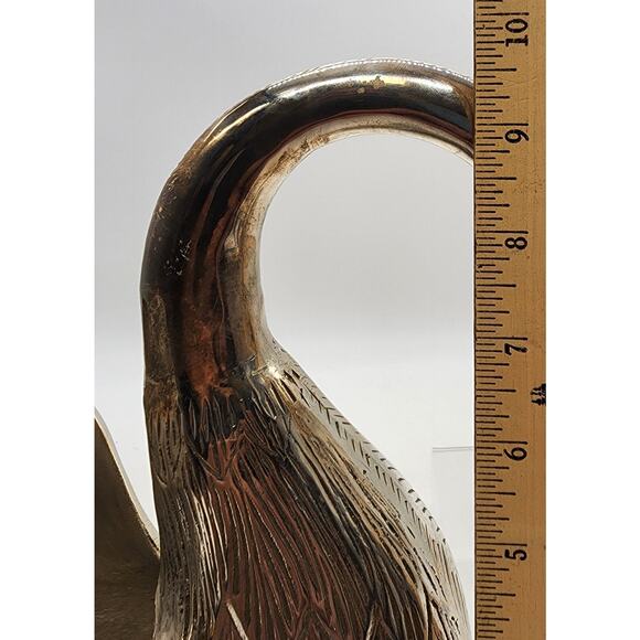 Vagabond House Pewter Swan Planter Large Silver Polished - Picture 5 of 7